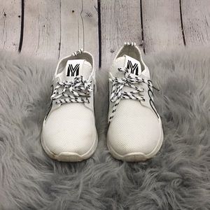 White and black sneakers